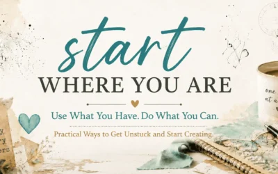 Digital Scrapbooking and Art Journaling Supplies, Vicki Robinson Design Start Where You Are: Practical Ways to Get Unstuck and Start Creating