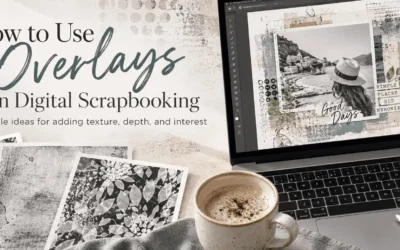 Digital Scrapbooking and Art Journaling Supplies, Vicki Robinson Design 5 Easy Ways to Use Texture Overlays in Digital Scrapbooking